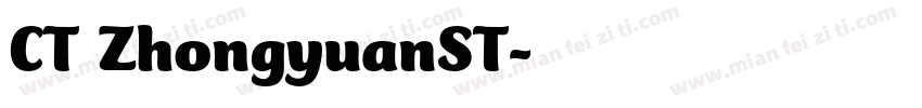 CT ZhongyuanST字体转换